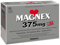 MAGNEX + VITAMIIN B6 TBL 375+2,2MG N200