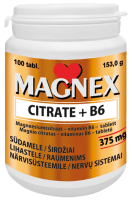 MAGNEX CITRATE + VITAMIIN B6 TBL N100