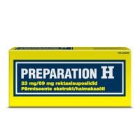 PREPARATION H REKTAALSUPOSIIT 23MG+69MG N12