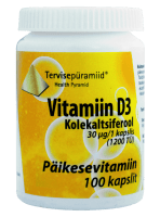 TERVISEPÜRAMIID VITAMIIN D KAPSLID 30MCG N100