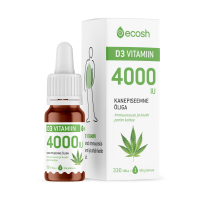 ECOSH D3 VITAMIIN D TILGAD 4000IU/TILGAS KANEPIÕLIGA 10ML