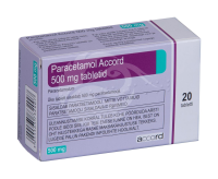 PARACETAMOL ACCORD TBL 500MG N20