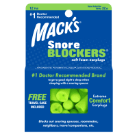 MACK'S SNORE BLOCKER KÕRVATROPID PEH.VAHUST 12PAARI
