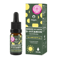 NÕGEL BEEBIDE JA LASTE D3-VITAMIIN TILGAD 440 IU/11 ΜG OLIIVIÕLIGA10 ML