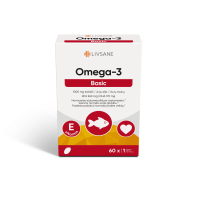 LIVSANE OMEGA-3 KALAÕLI KAPSLID 1000MG+VITAMIIN E N60