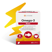 LIVSANE OMEGA-3 KALAÕLI KAPSLID 1000MG+VITAMIIN E N60