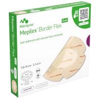 MEPILEX BORDER FLEX OVAL SIL.PLAASTER 7,8X10CM STER N5