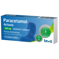 PARACETAMOL ACTAVIS TBL 500MG N20