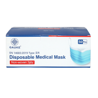 KAITSEMASK GAUKE MEDITSIINILINE ÜHEKORDNE 3-KIHILINE N50