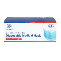 KAITSEMASK GAUKE MEDITSIINILINE ÜHEKORDNE 3-KIHILINE N50