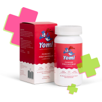 YOMI PUNANE PÄEVAKÜBAR+TARUVAIK VIINAMARJAMAITSELINE KARUKE N60