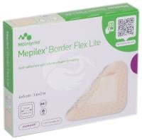 MEPILEX BORDER FLEX LITE SILIKOONPLAASTER 4X5CM STER N10