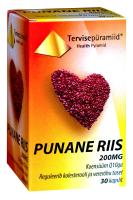 TERVISEPÜRAMIID PUNANE RIIS Q10 KAPSLID 200MG N30