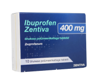 IBUPROFEN ZENTIVA ÕHUKESE  POLÜMEERKATTEGA TBL 400MG N10