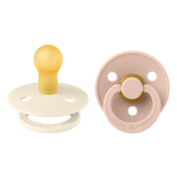 BIBS RÕNGASLUTT 0-6 KUUD IVORY/BLUSH N2
