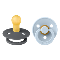 BIBS RÕNGASLUTT 0-6 KUUD IRON/BABY BLUE N2