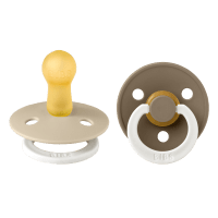 BIBS GLOW RÕNGASLUTT 6-18 KUUD VANILLA/DARK OAK N2