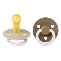 BIBS GLOW RÕNGASLUTT 6-18 KUUD VANILLA/DARK OAK N2
