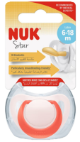 NUK RÕNGASLUTT STAR 0-6 KUUD LATEKS N1