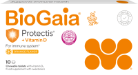 BIOGAIA PROTECTIS+VITAMIIN D3 TBL N10