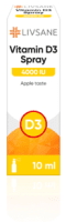 LIVSANE VITAMIIN D SUUKAUDNE SPREI 4000IU 10ML