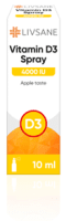 LIVSANE VITAMIIN D SUUKAUDNE SPREI 4000IU 10ML