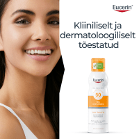 EUCERIN SUN OIL CONTROL DRY TOUCH PÄIKESEKAITSE AEROSOOL SPF50 LÄBIPAISTEV 200ML