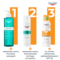 EUCERIN SUN OIL CONTROL DRY TOUCH PÄIKESEKAITSE AEROSOOL SPF50 LÄBIPAISTEV 200ML