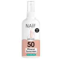 NAIF PÄIKESEKAITSESPREI MINERAALNE SPF50 BEEBIDELE/LASTELE 100ML