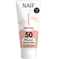 NAIF PÄIKESEKAITSEKREEM MINERAALNE SPF50 BEEBIDELE/LASTELE 100ML