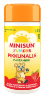 MINISUN JUNIOR VITAMIIN C NÄRIMISTBL 150MG MAASIKAS N80