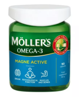MÖLLER'S OMEGA-3 MAGNE ACTIVE KAPSLID N90