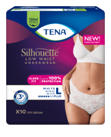 TENA SILHOUETTE WHITE IMAVAD PÜKSID PLUS L 750ML N10