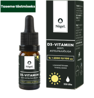 NÕGEL VITAMIIN D3 TILGAD 4000IU ASTELPAJUÕLIGA 10ML