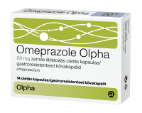 OMEPRAZOLE OLPHA GASTRO. KÕVAKAPS 20MG N14	