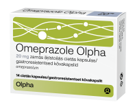 OMEPRAZOLE OLPHA GASTRO. KÕVAKAPS 20MG N14	