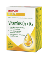 WALMARK VITAMIIN D3+K2 KAPSLID 4000IU/80MCG N30