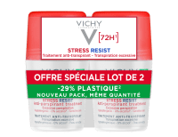 VICHY ANTIPERSPIRANT ROLL-ON 72H STRESS RESIST 2X50ML