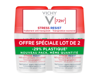 VICHY ANTIPERSPIRANT ROLL-ON 72H STRESS RESIST 2X50ML