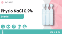 LIVSANE PHYSIO NACL 0,9% LAHUS ISOTOONILINE STERIILNE 5ML N20