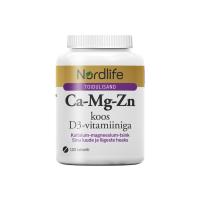 NORDLIFE CA-MG-ZN VITAMIIN D3 TBL N100