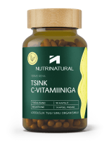 NUTRINATURAL TSINK C-VITAMIINIGA KAPSLID N90