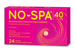 NO-SPA ÕHUKE POLÜMEERKATTEGA TBL 40MG N24