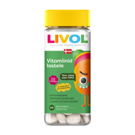 LIVOL VITAMIINID LASTELE NÄRIMISTBL TUTTI-FRUTTI N60