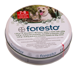 FORESTO RAVIMKAELARIHM 0.56G+1.25G 12.5G 12.5G N1, KASS JA VÄIKE KOER