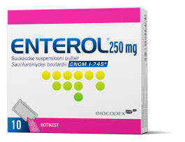 ENTEROL SUUKAUDNE SUSPENSIOON ENSOONI PULBER 250MG N10