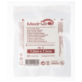 MEDRULL MARLI SALVRÄTID 7,5X7,5CM 8-KIHTI STERIILNE N5