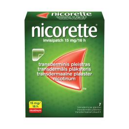 NICORETTE INVISIPATCH TRANSDERMMAALNE PLAASTER 15MG 16H N7