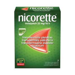 NICORETTE INVISIPATCH TRANSDERMMAALNE PLAASTER 25MG 16H N7