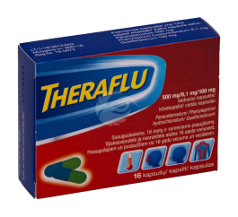 THERAFLU KÕVAKAPSEL 500MG+100MG+6.1MG N16
